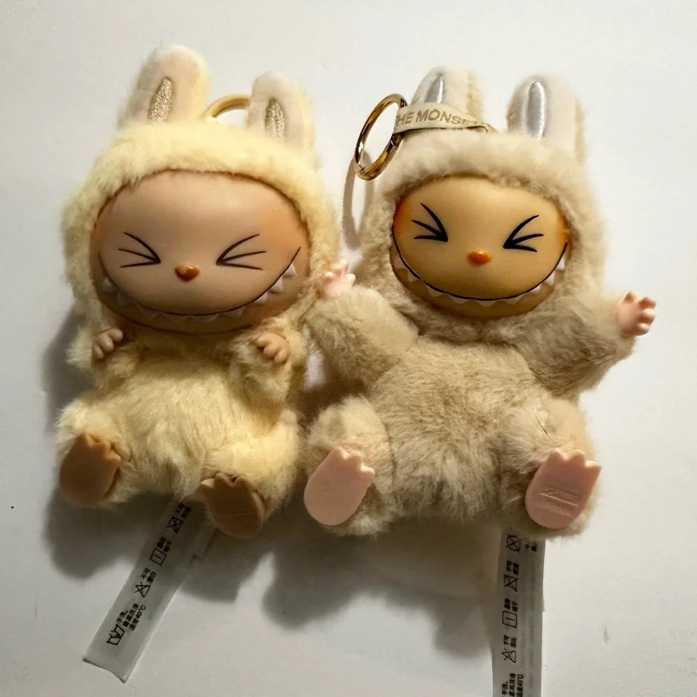 Lafufu / Labubu Look-Alike Plush Keychains (Set of 2) - Picture 1 of 5
